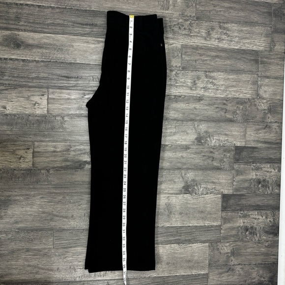 7 For All Mankind Wide Leg Corduroy Black Trousers Size Medium - Picture 11 of 12